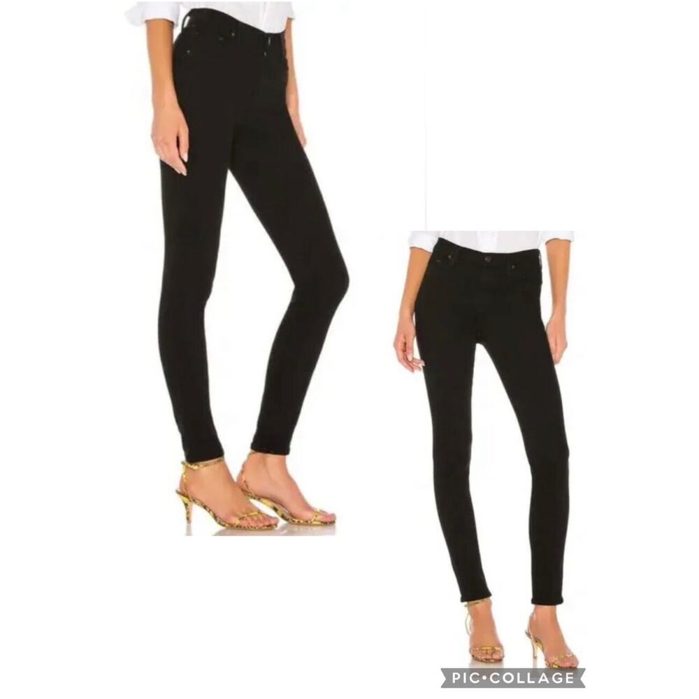 Citizens of Humanity Rocket Ankle Skinny Jeans - Black Denim- Size 31 x 28” EUC